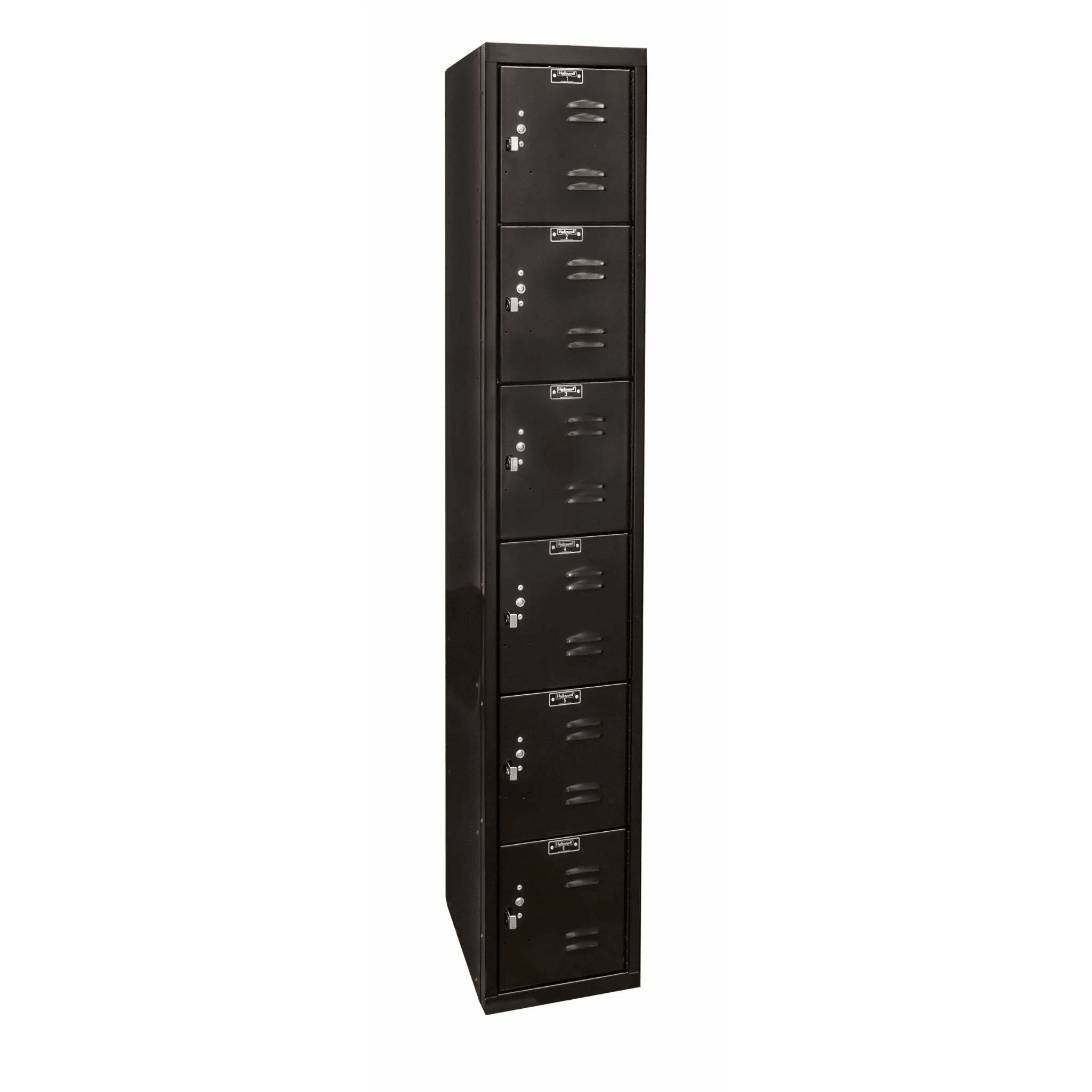 Hallowell Black Tie Steel Locker — 6 Tier, 1 Wide U1282-3ME YourLockerStore